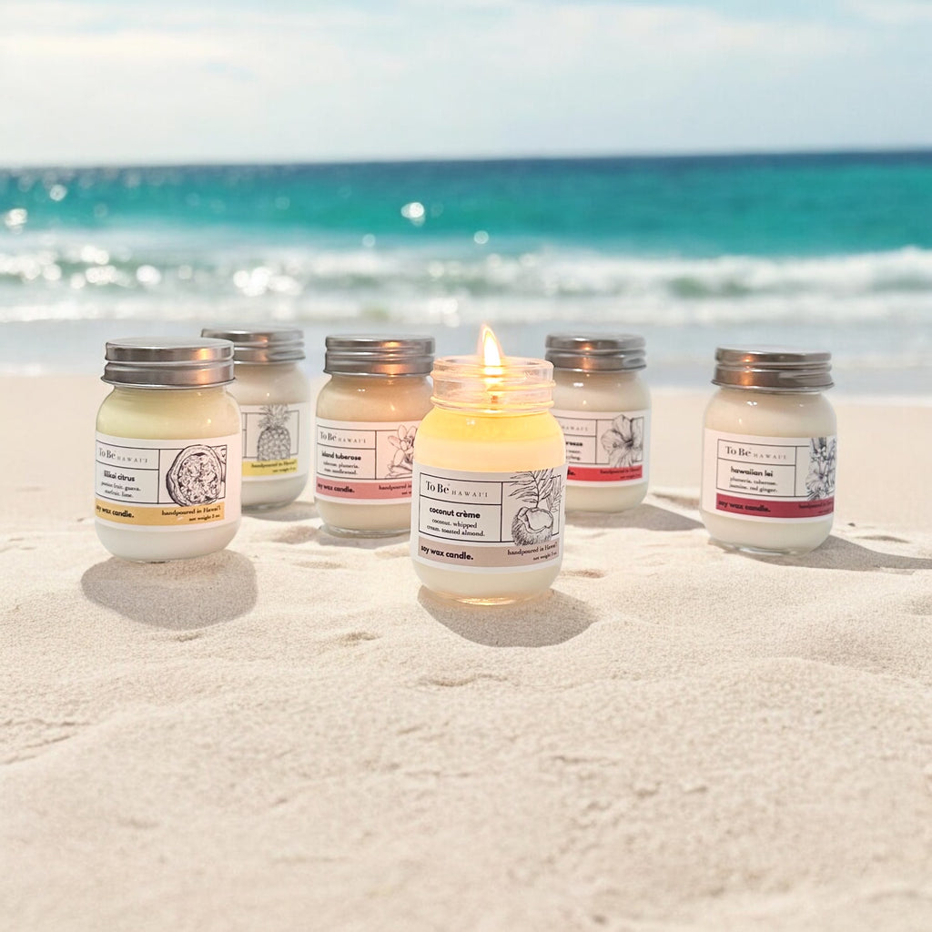 handcrafted soy wax candles.