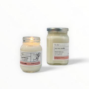 3oz. & 6 oz. Sized tuberose candles in glass jars